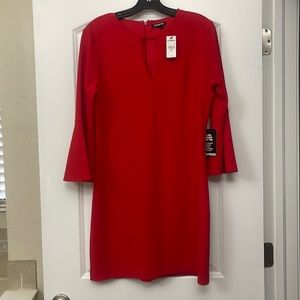 Express stretch red dress